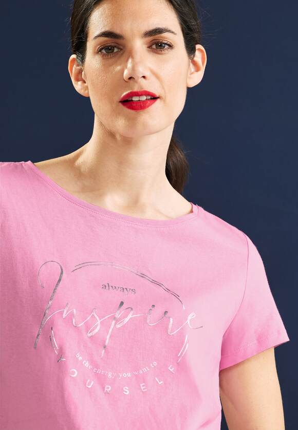 STREET ONE T-Shirt Partprint Online-Shop Damen - ONE Wild Rose STREET mit 