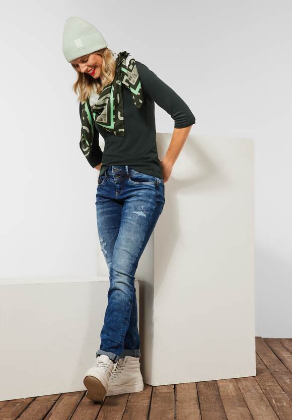 Damen ONE Style Clary Mint STREET - Pania Unifarbe - STREET Online-Shop in | Shirt Deep ONE