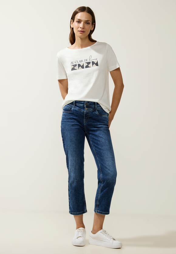 Online-Shop STREET STREET Shirt Damen mit - ONE Frontprint | ONE Off White