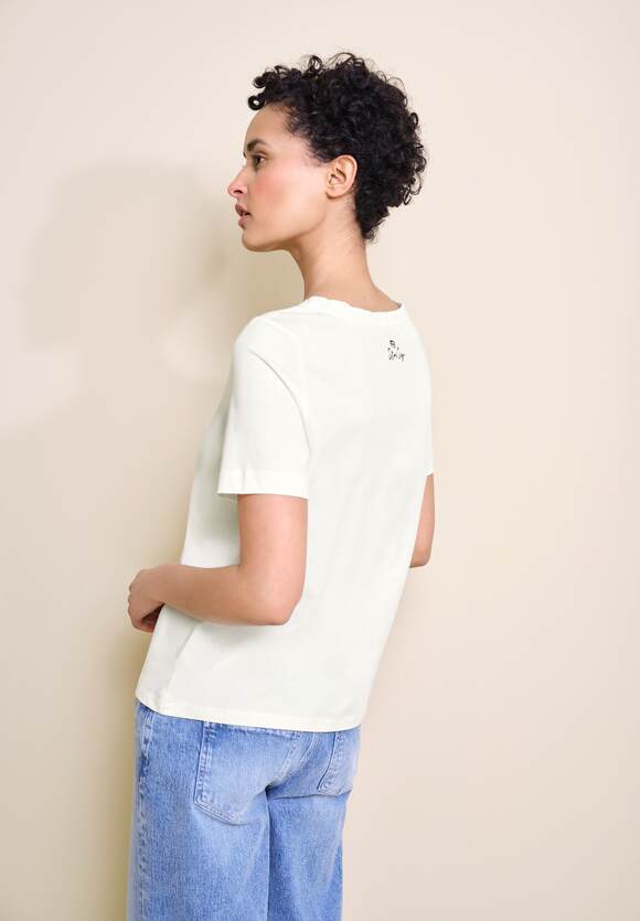 STREET | Online-Shop ONE mit White ONE STREET Damen Off - Print Sign T-Shirt Astro Star