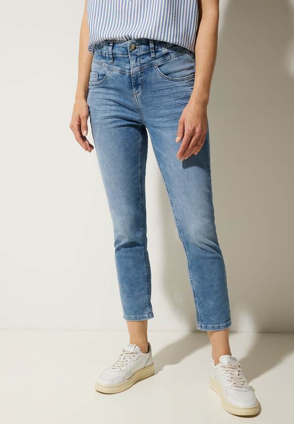 Slim fit jeans in 7/8-lengte