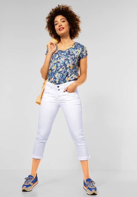 Street One Jeans taille basse blanc style d\u00e9contract\u00e9 Mode Jeans Jeans taille basse 
