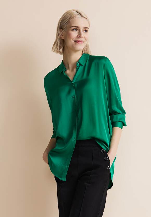 Green Fresh STREET Online-Shop ONE Damen | Basic STREET - ONE Spring Langarmshirt