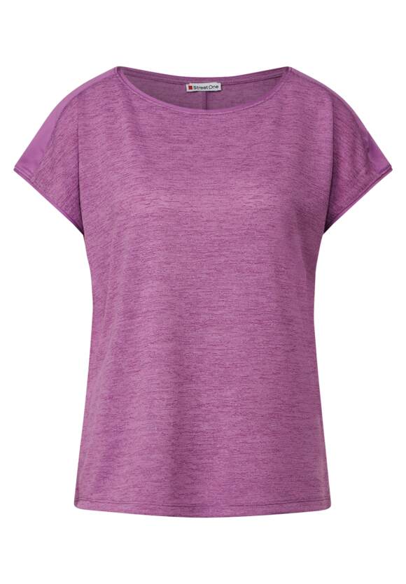 ONE | Damen Leinenlook Lilac T-Shirt - STREET STREET Online-Shop ONE Meta
