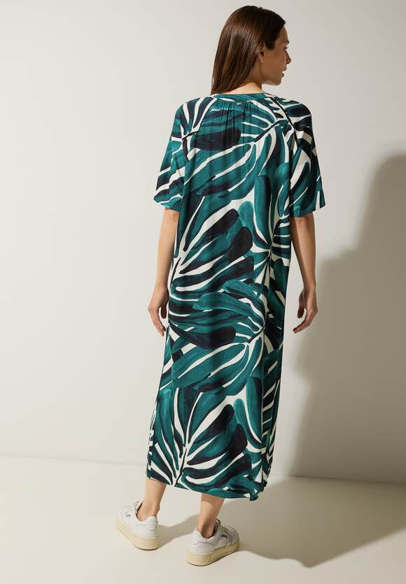 Tiefstpreisgarantie STREET ONE Kleid STREET Lagoon ONE Green Palmenprint - | Online-Shop mit Damen