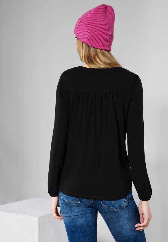 Damen | Materialmix Online-Shop STREET ONE STREET im Shirt - Black ONE