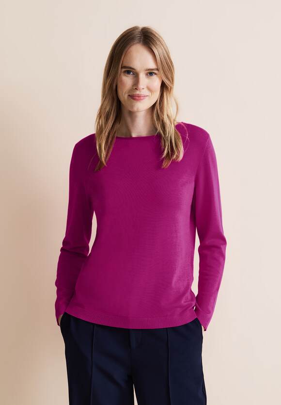 Cozy Damen Basic Noreen Style - Pink STREET | STREET Feinstrickpullover Online-Shop Bright ONE ONE -