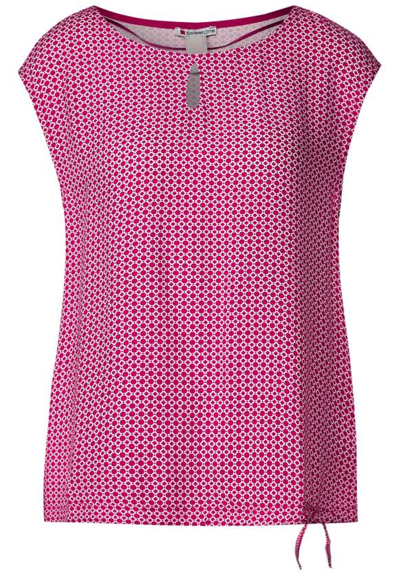 STREET ONE | Style - Pink Aleyna Minimalmuster Shirt ONE Online-Shop Damen Oasis STREET - mit