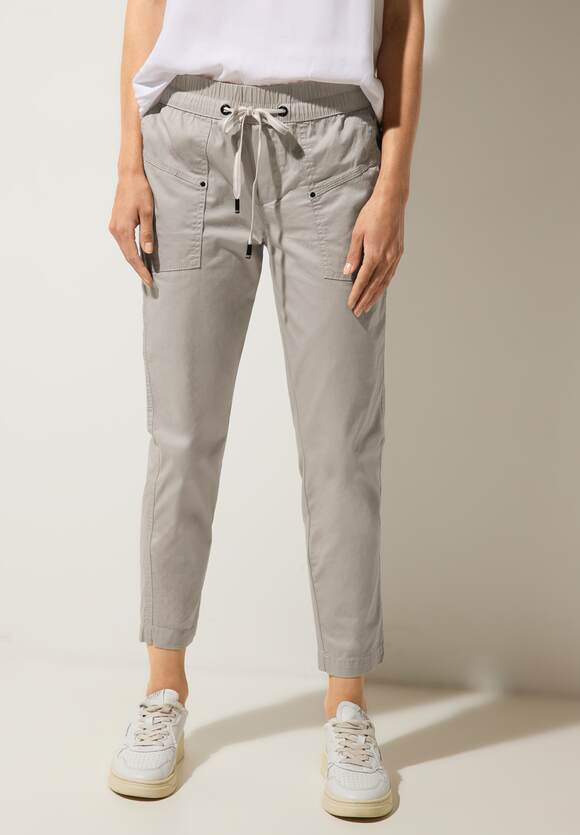 | Damen Bonny Online-Shop - STREET ONE Style - STREET Hose ONE Loose Chalk Grey Fit