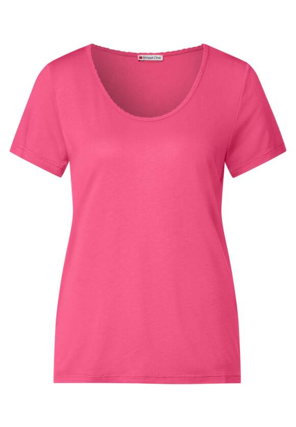Damen mit Rose ONE Berry - | STREET Shirt STREET Dekosaum ONE Online-Shop