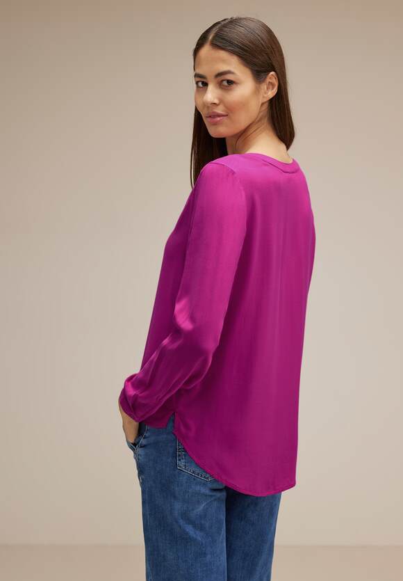 STREET ONE Viskosebluse Damen - Style Bamika - Bright Cozy Pink | STREET ONE  Online-Shop | Blusenshirts