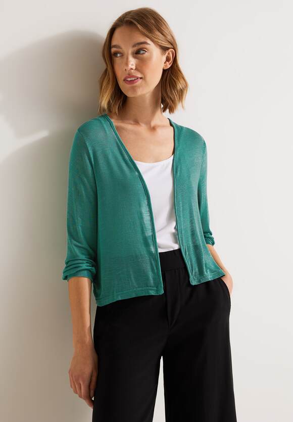 STREET ONE Offene Shirtjacke Damen - Style Suse - Lagoon Green | STREET ONE  Online-Shop