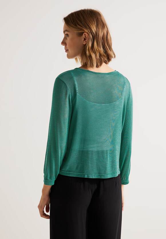 STREET ONE Online-Shop STREET Offene Green Shirtjacke Damen Suse Lagoon | - ONE - Style