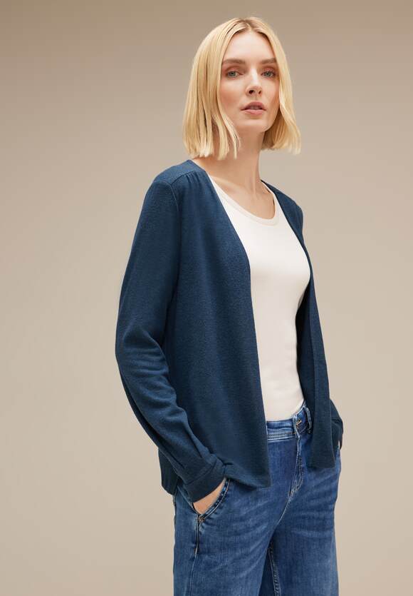 STREET ONE Offene Shirtjacke Atlantic Blue Style Jacy Damen ONE STREET - Online-Shop | Melange 