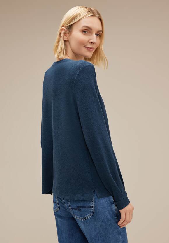 Damen Style Atlantic Blue - STREET STREET - Shirtjacke Online-Shop ONE Jacy Melange Offene | ONE