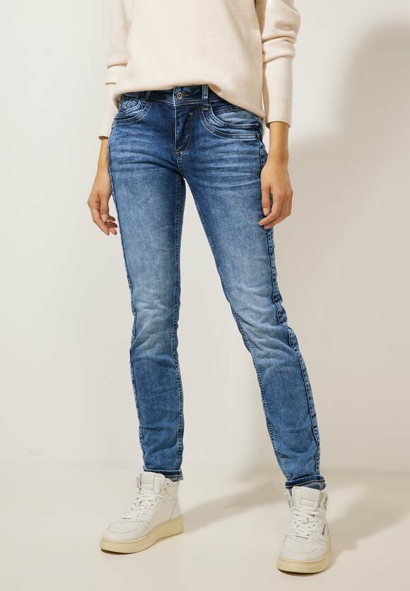 Mediumblauwe casual-fit jeans