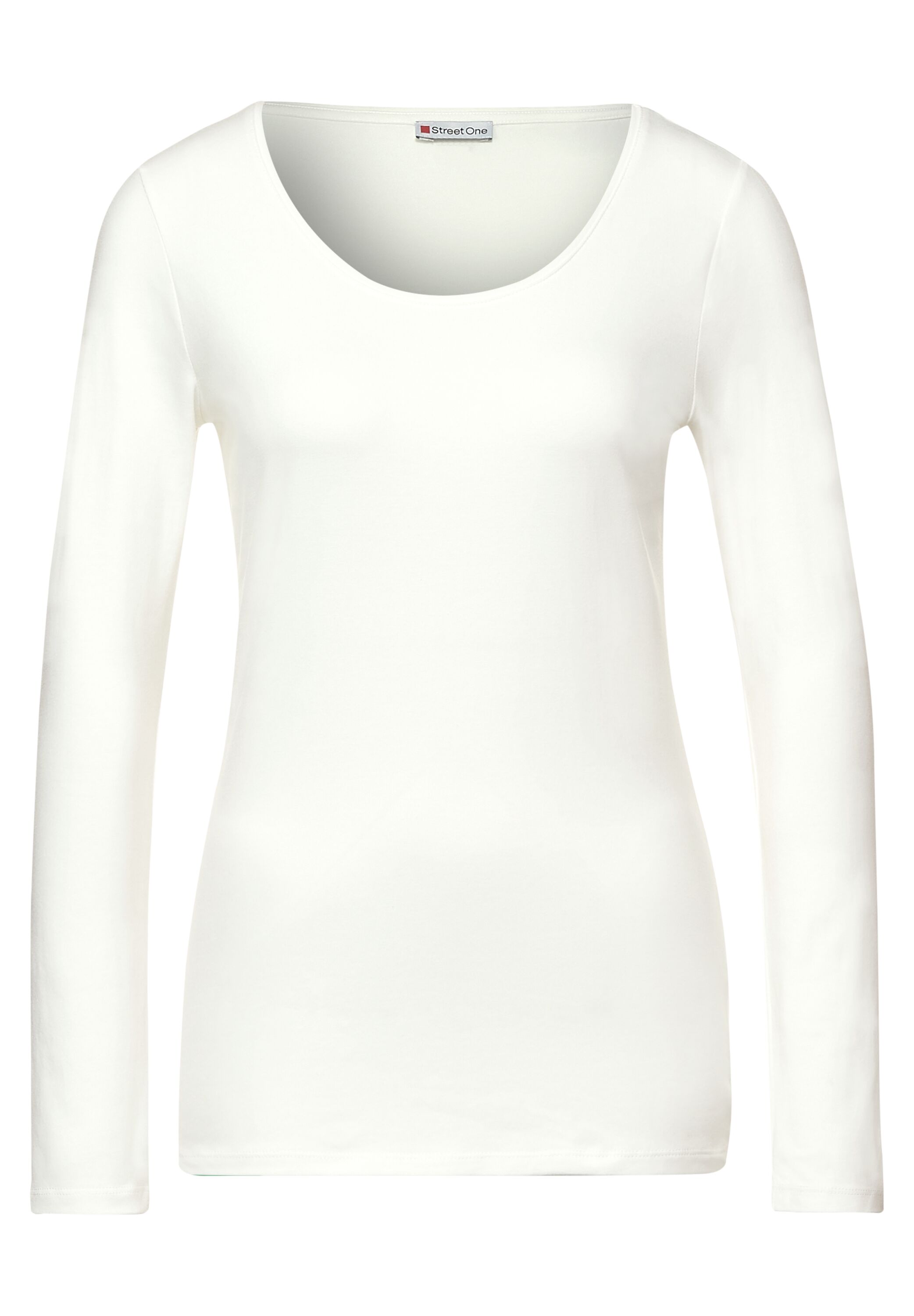 Shirt in effen kleur - off white