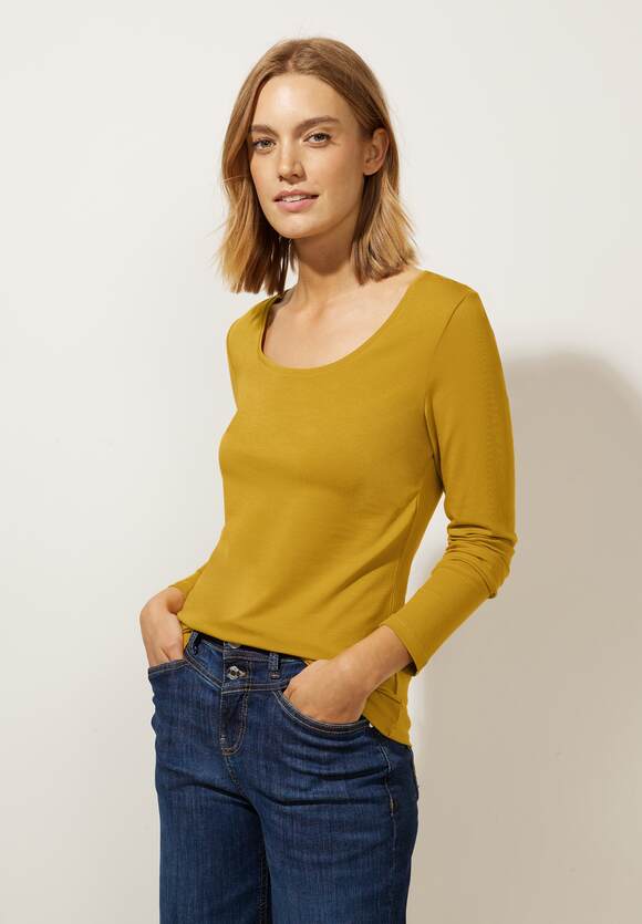 Damen STREET ONE Style STREET ONE Ivy Online-Shop | - Yellow Tanned - Longshirt Basic