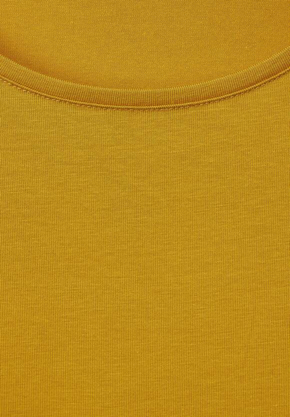 STREET ONE Basic Longshirt Damen - Style Ivy - Tanned Yellow | STREET ONE  Online-Shop