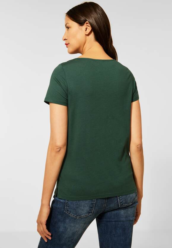 STREET ONE T-Shirt mit - Partprint Green | ONE STREET Damen Online-Shop Soft