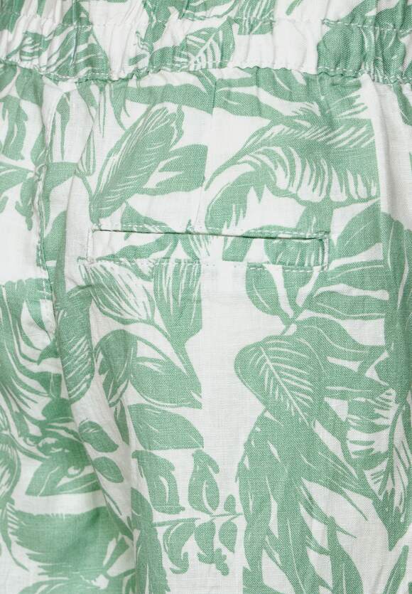 STREET ONE Damen Soft ONE - Green | Fit Emee Loose Style STREET - Leinenhose Online-Shop Leafy