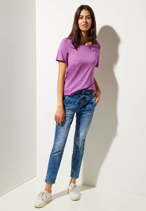 STREET ONE Meta Shirt Online-Shop | in Damen ONE Unifarbe Basic - Lilac STREET
