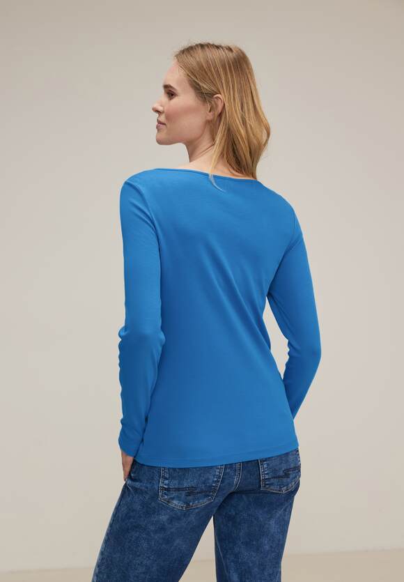 STREET ONE Style Lanea - Frozen Basic ONE STREET Sea - Langarmshirt Damen Online-Shop | Blue