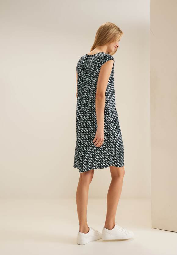 STREET ONE Kleid mit Minimalprint Damen - Lagoon Green | STREET ONE  Online-Shop