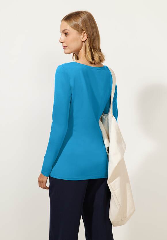 Style Blue ONE - STREET - ONE Damen STREET Ivy Online-Shop | Basic Alaska Longshirt