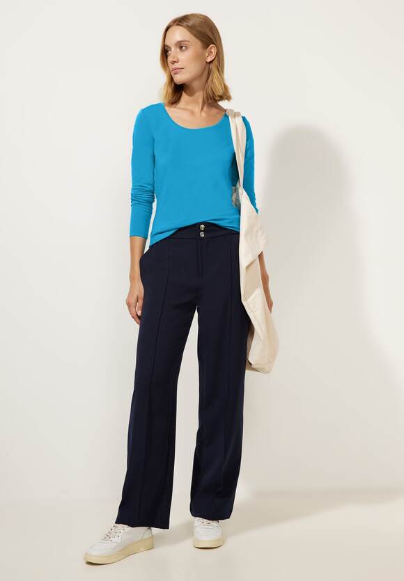 ONE Online-Shop Longshirt Basic ONE Damen | Blue STREET - Style STREET Ivy Alaska -