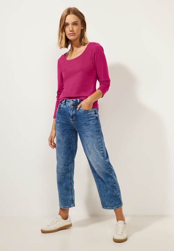 STREET ONE Basic Longshirt Damen - Style Ivy - Carmine Red | STREET ONE  Online-Shop