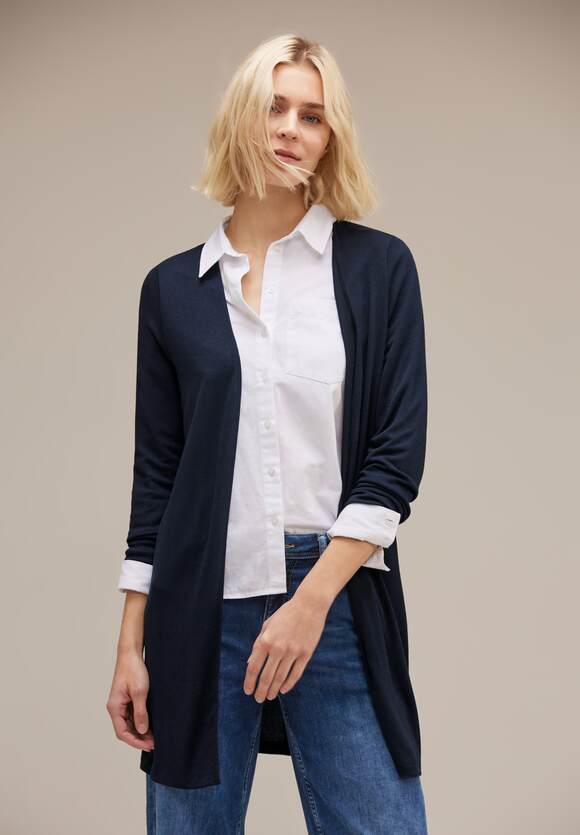 STREET ONE Lange Shirtjacke Damen - Style Nette - Splash Blue | STREET ONE  Online-Shop | Shirtjacken