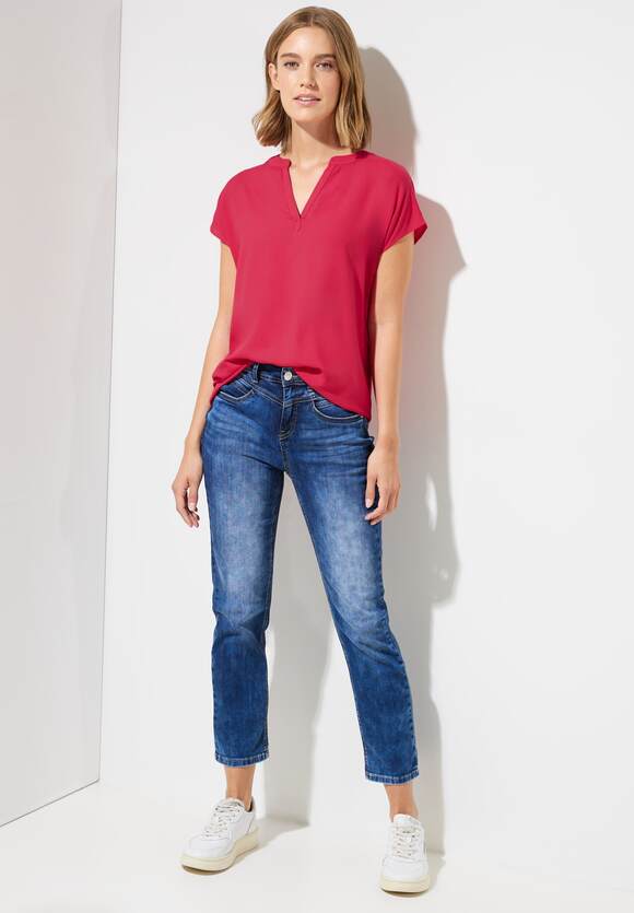ONE Damen Online-Shop Blusenshirt ONE | Berry Viskose Long - STREET STREET Intense