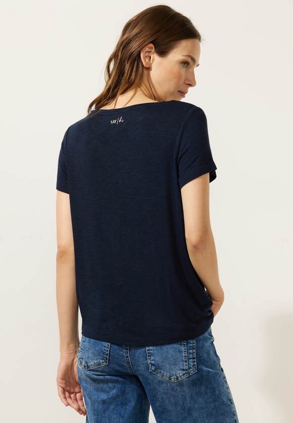 Blue Wordingprint ONE | ONE mit Damen STREET Online-Shop STREET - Deep T-Shirt
