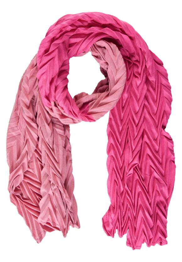 STREET ONE | Damen Pink Schal Online-Shop ONE - Plissée STREET Cozy