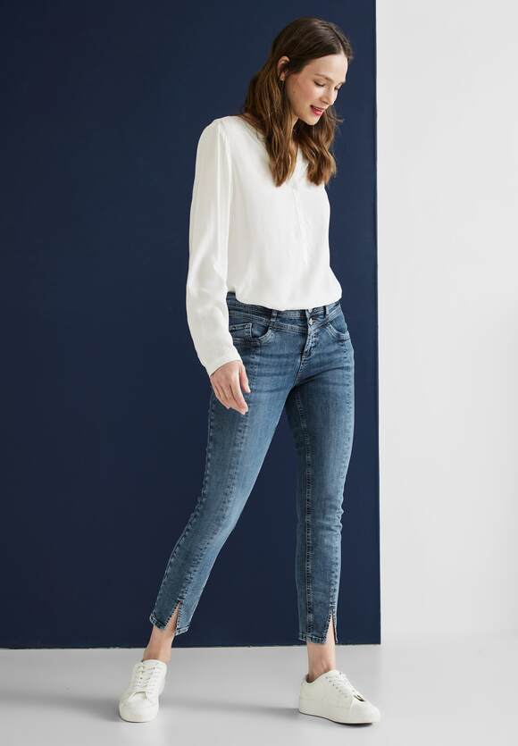 Incubus Trouwens Junior STREET ONE Slim fit jeans Dames - Style York - Soft Indigo Wash | STREET  ONE Online-Shop