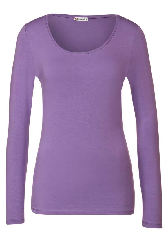 STREET ONE Basic Longshirt Damen | STREET ONE Style Lilac - Ivy Online-Shop Lupine 