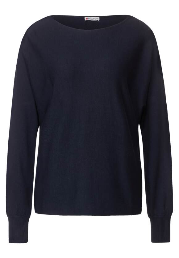 | in Noreen STREET - ONE Style - Unifarbe Pullover ONE Online-Shop Blue Damen STREET Deep