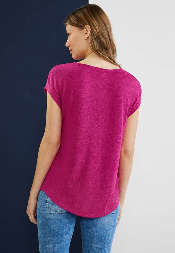 Oasis Leinenlook - in | ONE Basicshirt STREET Pink STREET Online-Shop ONE Damen