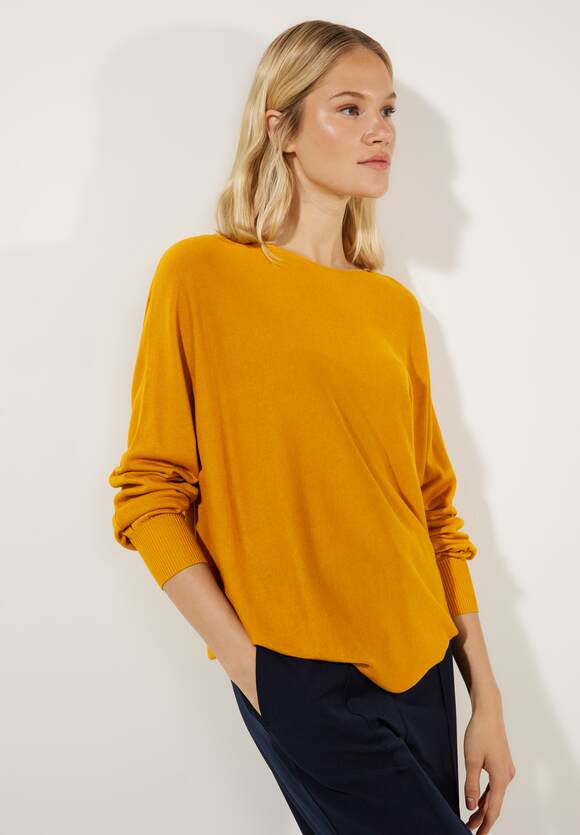 Unifarbe Online-Shop Tanned ONE Damen | STREET in - Yellow Noreen - ONE Pullover Style STREET