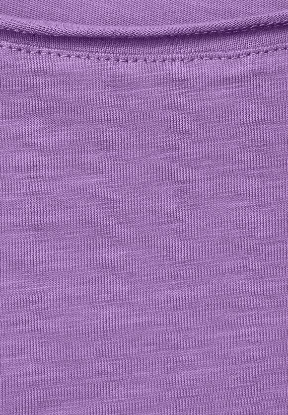 STREET ONE Basic Langarmshirt Lilac - Online-Shop Mina Damen Lupine Style STREET - | ONE