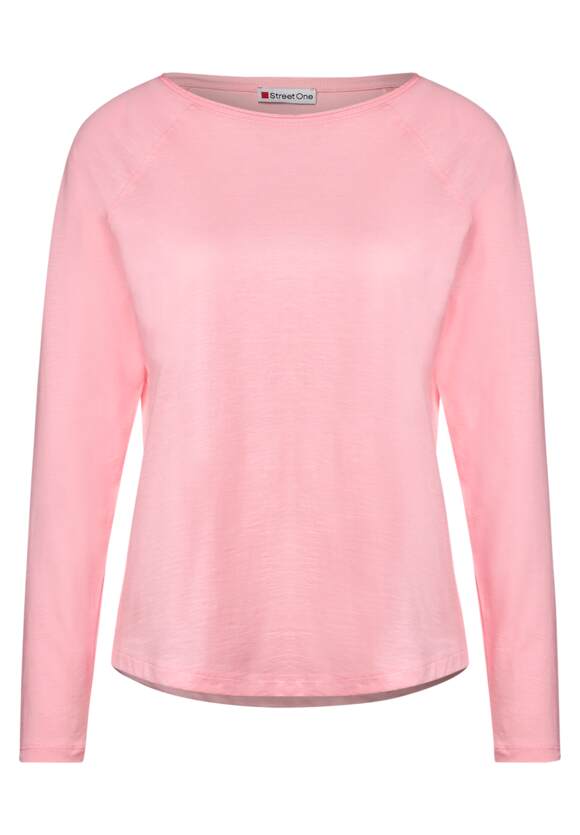 STREET ONE Basic Langarmshirt Damen - Style Mina - Soft Legend Rose | STREET  ONE Online-Shop | T-Shirts