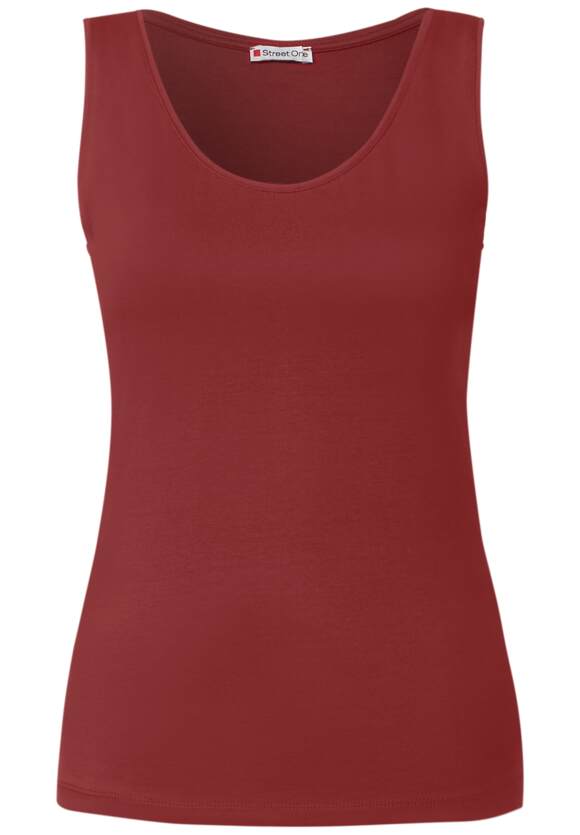Top Basic | Online-Shop Foxy ONE Damen Anni Style - - in STREET Unifarbe ONE Red STREET