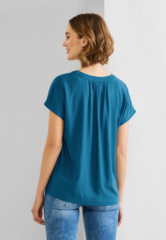 | ONE ONE Damen in Blue STREET Deep STREET - Online-Shop Blusenshirt Splash Unifarbe