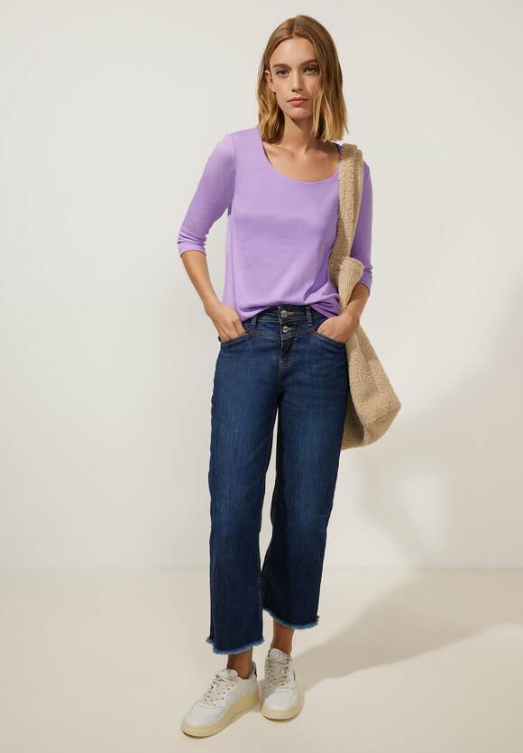 ONE Style Lilac Unifarbe Online-Shop STREET Shirt Pure Damen - ONE Soft | STREET Pania in -