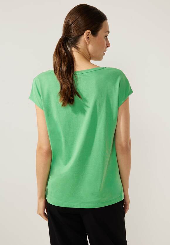 - Damen Wordingprint | STREET Green Online-Shop ONE Basicshirt Gentle STREET mit ONE Fresh