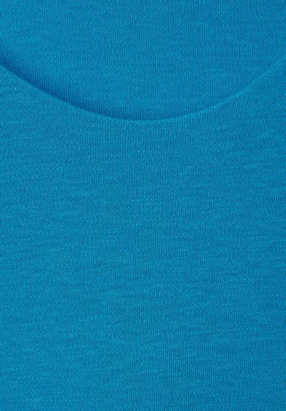 Damen | - ONE T-Shirt ONE in Aquamarine Palmira STREET Unifarbe - Style STREET Online-Shop Blue