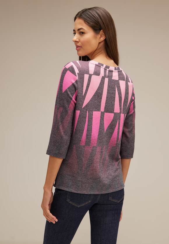 ONE mit Purple STREET Shirt ONE Brown grafischem - Online-Shop Muster Damen STREET |