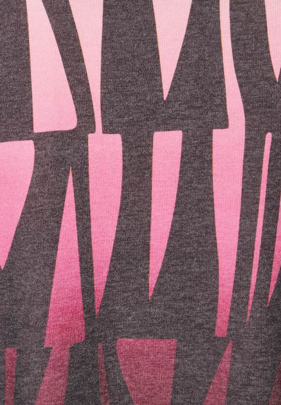 STREET ONE Shirt mit grafischem Muster Damen - Purple Brown | STREET ONE  Online-Shop