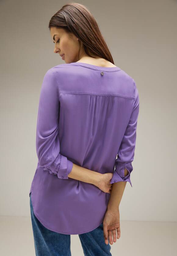 STREET ONE Longbluse in Unifarbe Damen - Style Bamika - Lupine Lilac | STREET  ONE Online-Shop